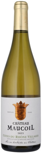 Вино Белое Сухое Chateau Maucoil Cotes du Rhone Villages Blanc 2023 0,75 л фото