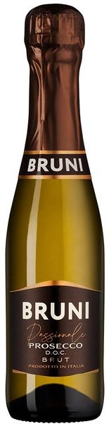 Вино игристое Белое Брют Bruni Prosecco Brut 0,2 л фото