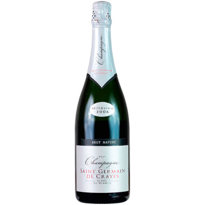 Шампанское Белое Сухое Saint Germain de Crayes Blanc de Blancs Brut Nature Champagne Millesime 2006  фото