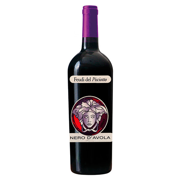 Вино Красное Сухое Feudi del Pisciotto Versace Nero d'Avola Sicilia 2018 0,75 л фото