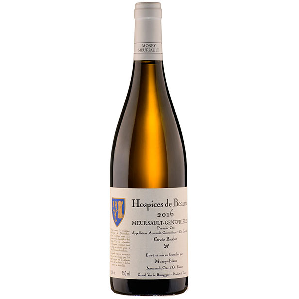 Вино Белое Сухое Morey-Blanc Hospices de Beaune Meursault-Genevrieres 1-er Cru Cuvee Baudot 2016 0,75 л фото