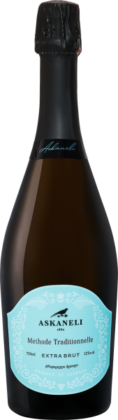 Вино игристое Белое Экстра Брют Askaneli Extra Brut 0,75 л фото