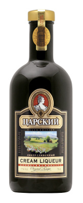 Ликер Царский Сливочный Черный 17% 0,7 л фото