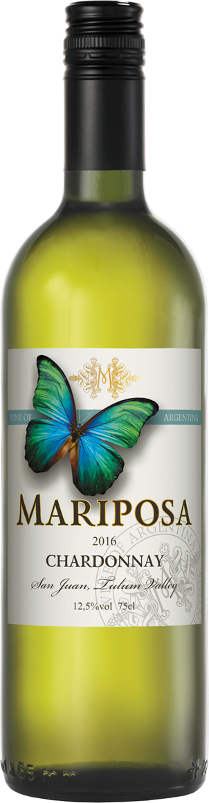 Вино Белое Сухое Mariposa Chardonnay 2021 0,75 л фото