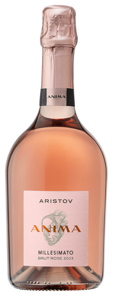 Вино игристое Розовое Брют Aristov Anima Millesimato Rose 2023 0,75 л фото