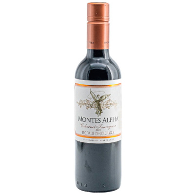 Вино Красное Сухое Montes Alpha Cabernet Sauvignon Colchagua Valley 2020 0,375 л фото