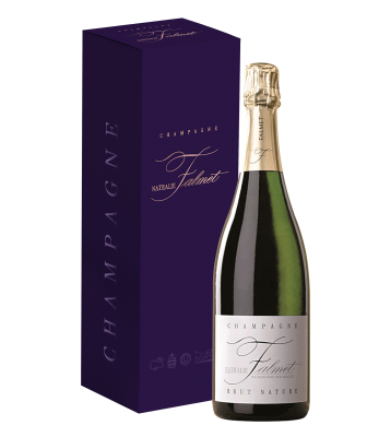 Вино игристое Nathalie Falmet Brut Nature Champagne in gift box 2018 0,75 л фото