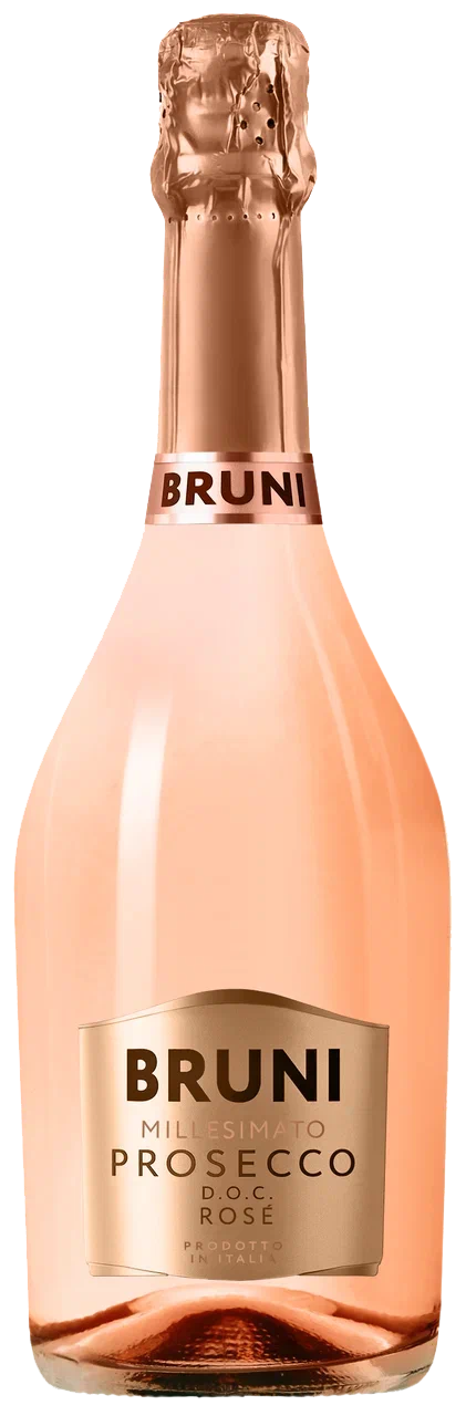 Вино игристое Розовое Брют Bruni Prosecco Rose 2024 0,75 л фото