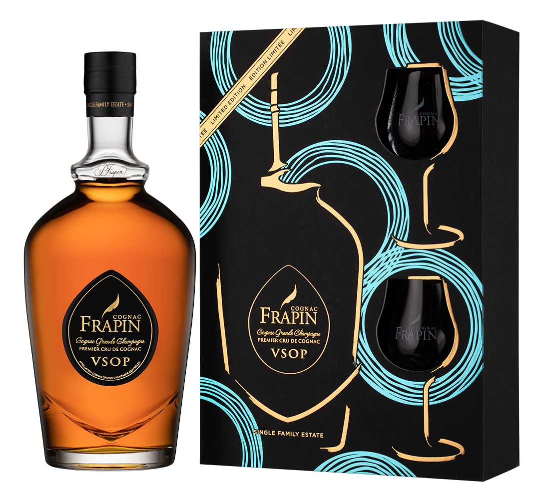 Коньяк Frapin VSOP Grande Champagne with 2 glasses in gift box 2013 0,7 л фото