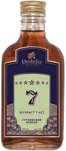 Бренди Dugladze 7 Years Old 0,2 л фото
