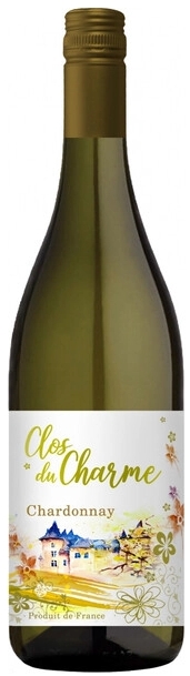 Вино Белое Сухое Les Celliers Jean d'Alibert Cloce du Charme Chardonnay Pays d'Oc 2023 0,75 л фото
