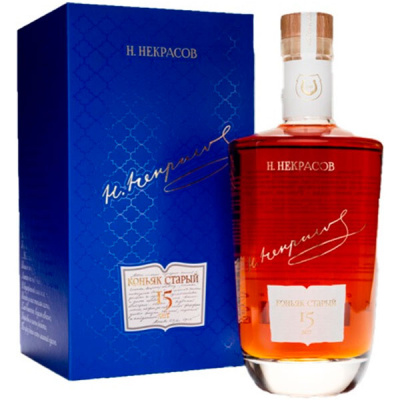 Бренди N. Nekrasov 15 Years Old in gift box 0,7 л фото
