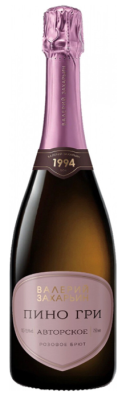 Вино игристое Розовое Брют Valery Zaharin Avtorskoe Pinot Gris Brut 2024 0,75 л фото