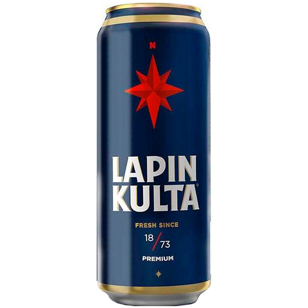 Пиво Светлое Lapin Kulta in can 0,5 л фото