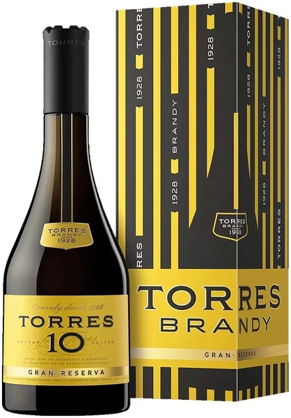 Бренди Torres 10 Gran Reserva in gift box 0,7 л фото