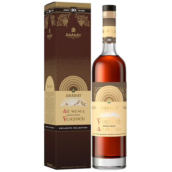 Бренди Ararat Armenia 10 Years Old in gift box 0,75 л фото