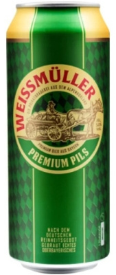 Пиво Светлое WeissMuller Premium Pils 0,5 л фото