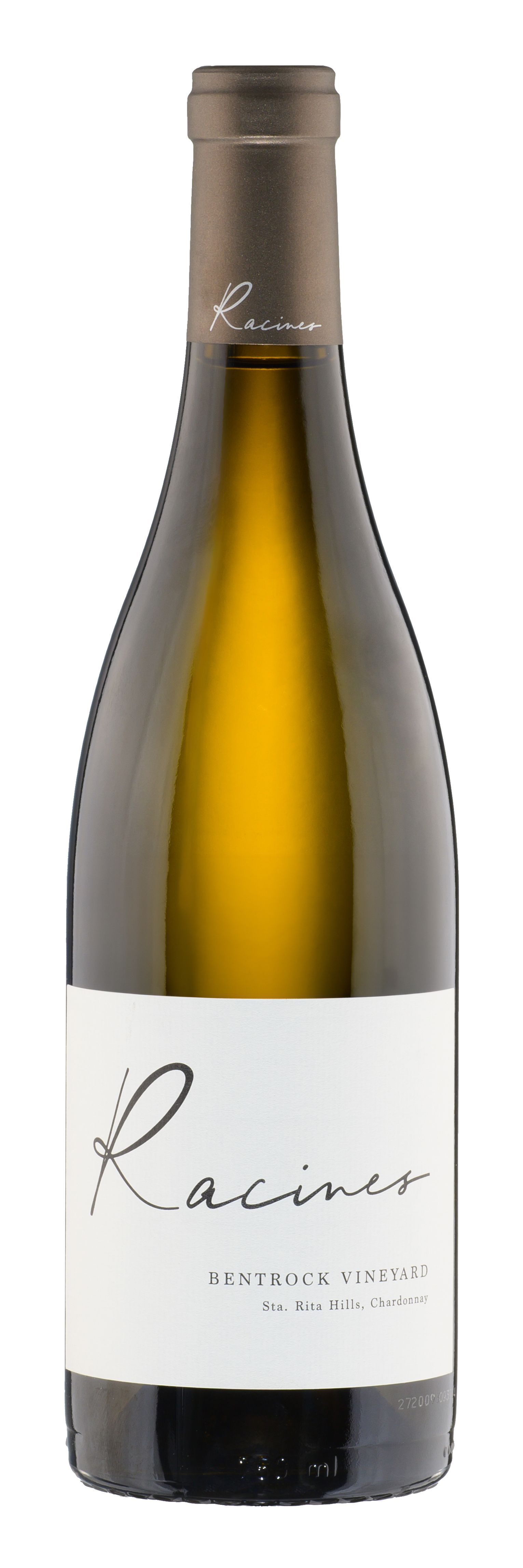 Вино Белое Сухое Racines Bentrock Chardonnay 2021 0,75 л фото