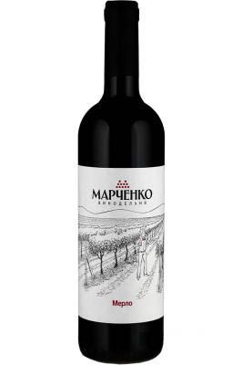 Вино Красное Сухое Винодельня Марченко Мерло 2021 0,75 л фото