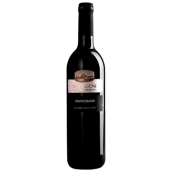 Вино Бадагони Пиросмани красное полусухое 12,5% 0,75 л фото
