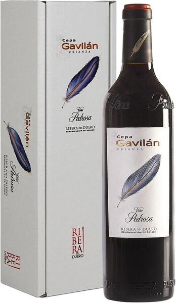 Вино Красное Сухое Vina Pedrosa Cepa Gavilan Crianza Ribera Del Duero in gift box 2022 0,75 л фото