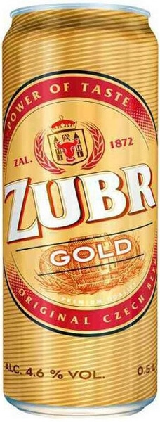 Пиво Светлое Zubr Gold in can 0,5 л фото