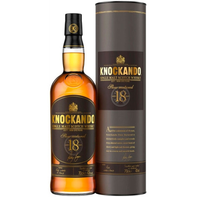 Виски Knockando Slow Matured 18 Years Old Single Malt Speyside in tube 0,7 л фото