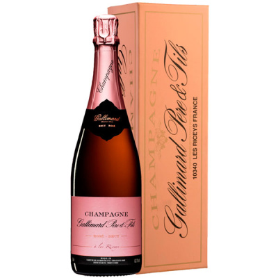 Вино игристое Розовое Брют Gallimard Pere et Fils Rose Brut Champagne in gift box 2020 0,75 л фото