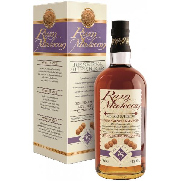 Ром Malecon Reserva Superior 15 Anos in gift box 0,7 л фото