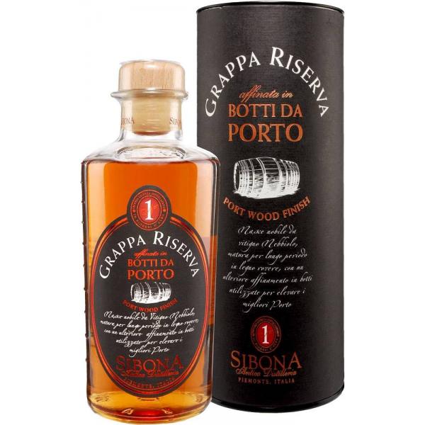 Граппа Sibona Riserva Port Wood Finish in tube 0,5 л фото
