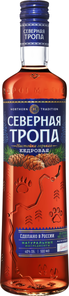 Настойка Северная Тропа Кедровая 40% 0,5 л фото