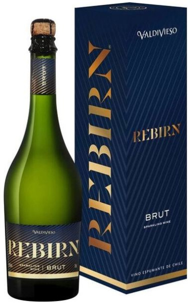 Вино игристое Белое Брют Valdivieso Rebirn Brut in gift box 0,75 л фото