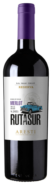 Вино Красное Полусухое Aresti Ruta Sur Reserva Merlot 2021 0,75 л фото