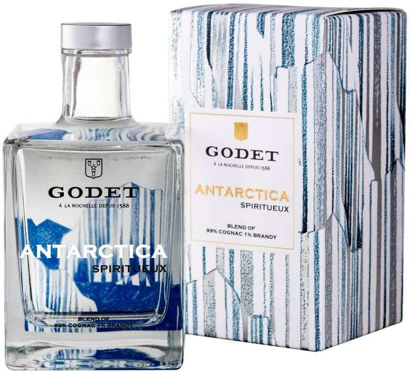 Коньяк Godet Antarctica Icy White in gift box 0,5 л фото