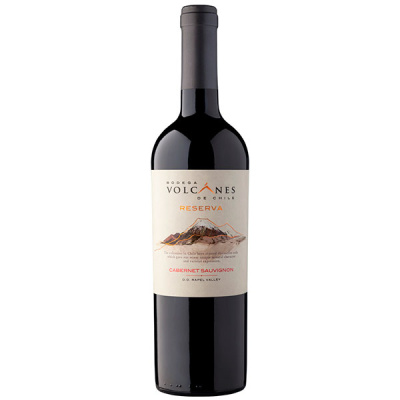 Вино Красное Сухое Volcanes Reserva Cabernet Sauvignon Rapel Valley 2019 0,75 л фото