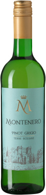 Вино Белое Полусухое Montenero Pinot Grigio Terre Siciliane 2023 0,75 л фото