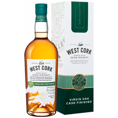 Виски West Cork Virgin Oak Cask Finished Single Malt in gift box 0,70 л фото