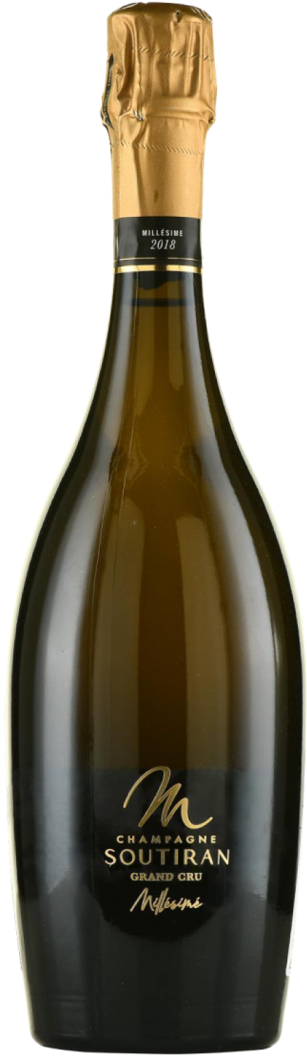 Вино игристое Soutiran Millesime Grand Cru Brut Champagne 2020 0,75 л фото
