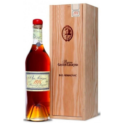 Арманьяк Baron G. Legrand Bas-Armagnac in wooden box 1978 0,7 л фото