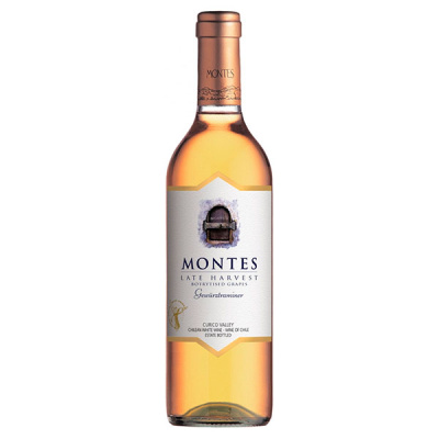 Вино сладкое Белое Сладкое Montes Late Harvest Gewurztraminer Curico Valley 2020 0,375 л фото