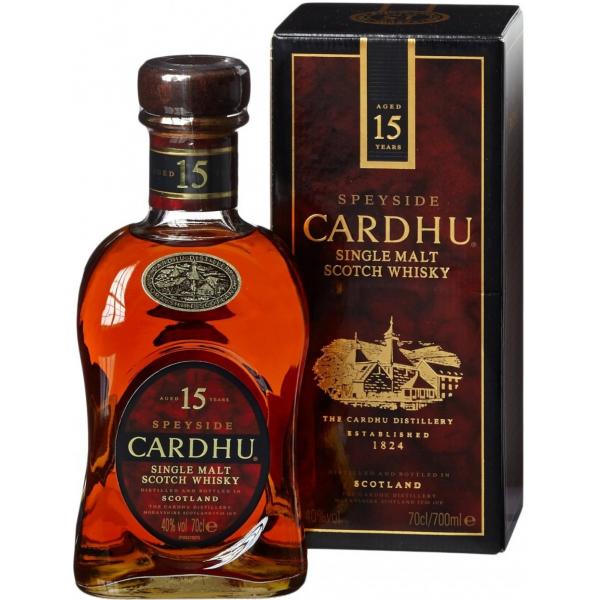 Виски Cardhu 15 Years Old Single Malt Speyside in gift box 0,70 л фото