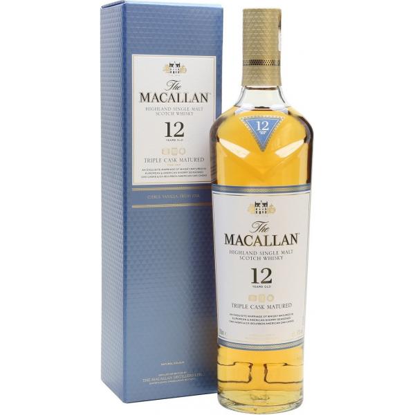 Виски Macallan Triple Cask Matured 12 Years Old Single Malt Speyside in gift box 0,70 л фото
