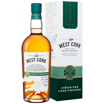 Виски West Cork Virgin Oak Cask Finished Single Malt in gift box 0,7 л фото