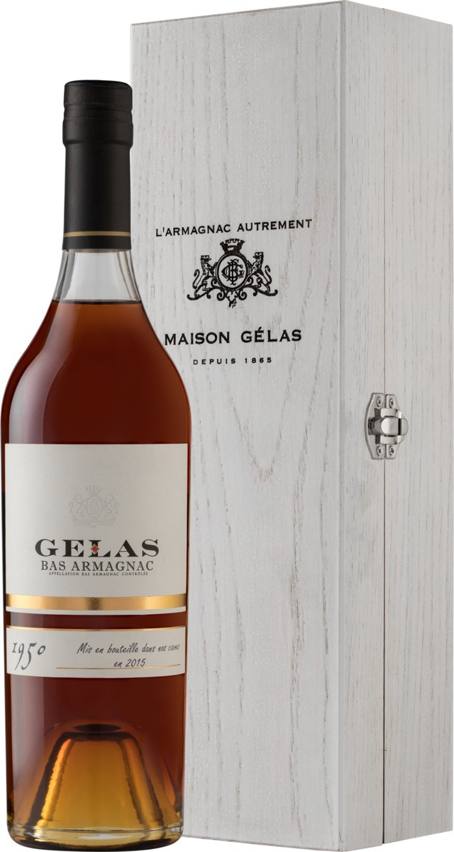 Арманьяк Gelas Bas-Armagnac in wooden box 1998 0,7 л фото