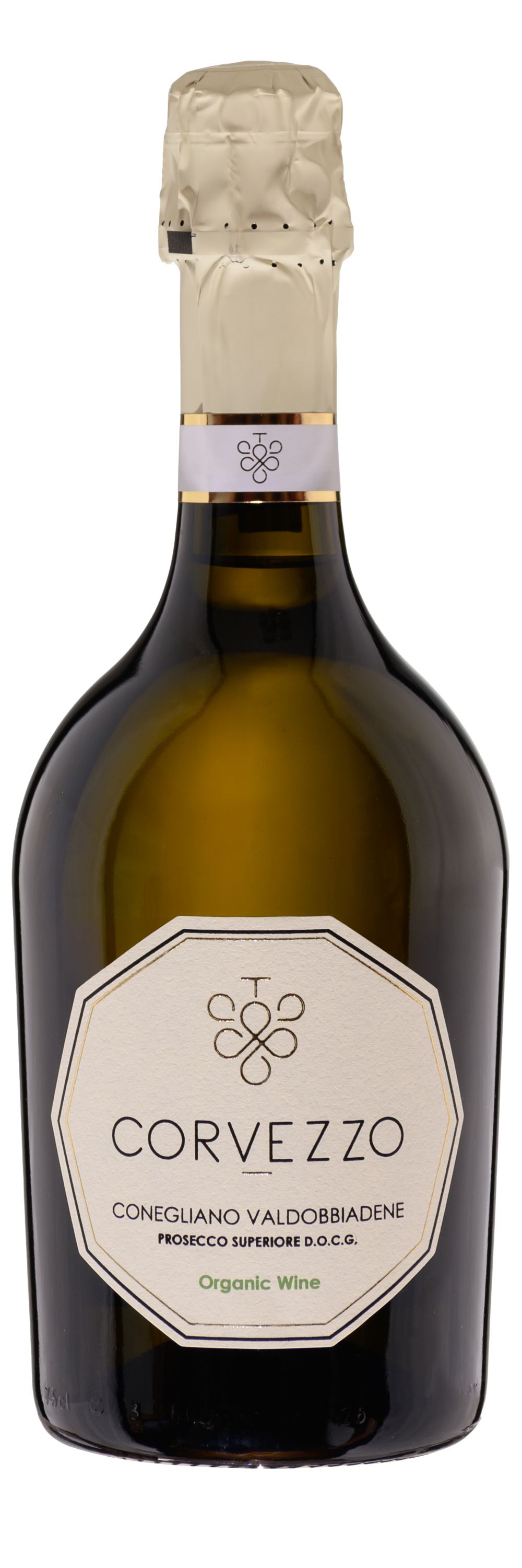 Вино игристое Белое Брют Corvezzo Prosecco Superiore Conegliano Valdobbiadene Brut 2025 0,75 л фото