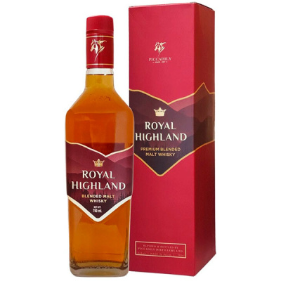Виски Piccadily Royal Highland Blended Malt in gift box 0,75 л фото