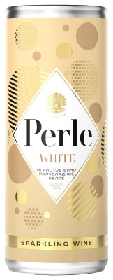 Вино игристое Белое Полусладкое La Petite Perle White 2022 0,25 л фото