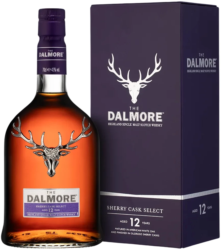Виски Dalmore 12 Years Old Sherry Cask Select Single Malt Highland in gift box 0,7 л фото