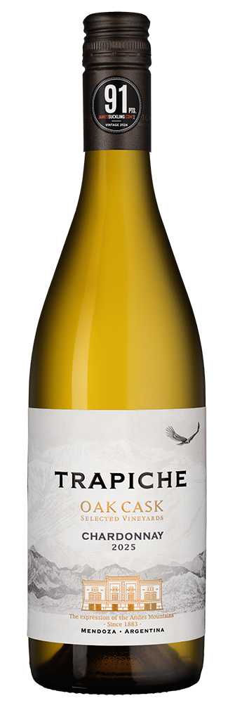 Вино Белое Сухое Trapiche Oak Cask Chardonnay 2025 0,75 л фото