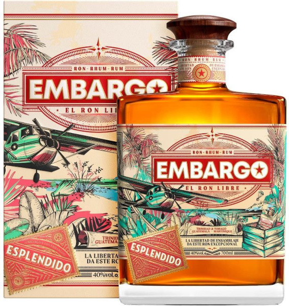 Ром Embargo Esplendido in gift box 0,7 л фото